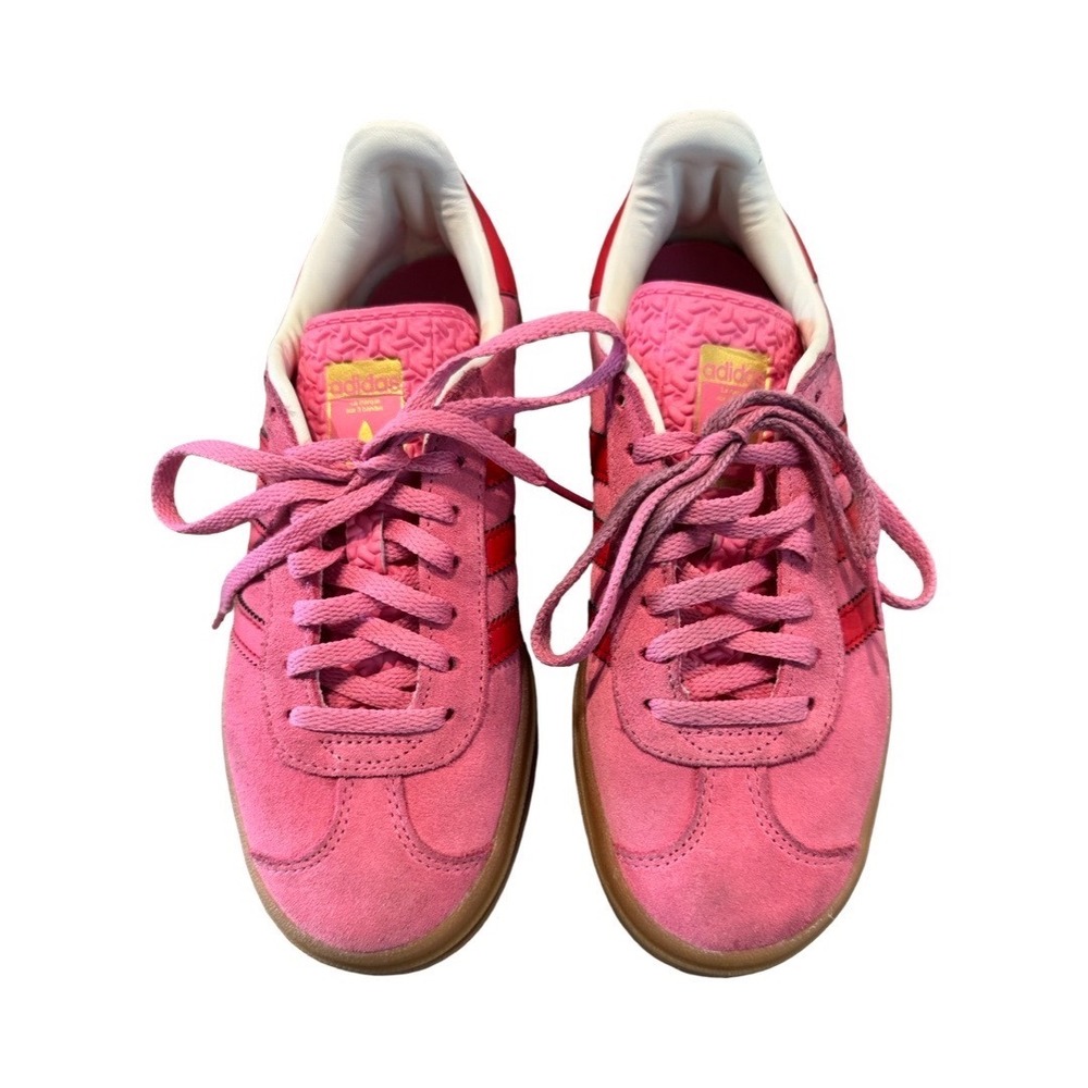 Adidas Gazelle adidas Gazelle Bold Athletic Shoe Big Kid Red Pink 4.5 - Picture 3 of 8